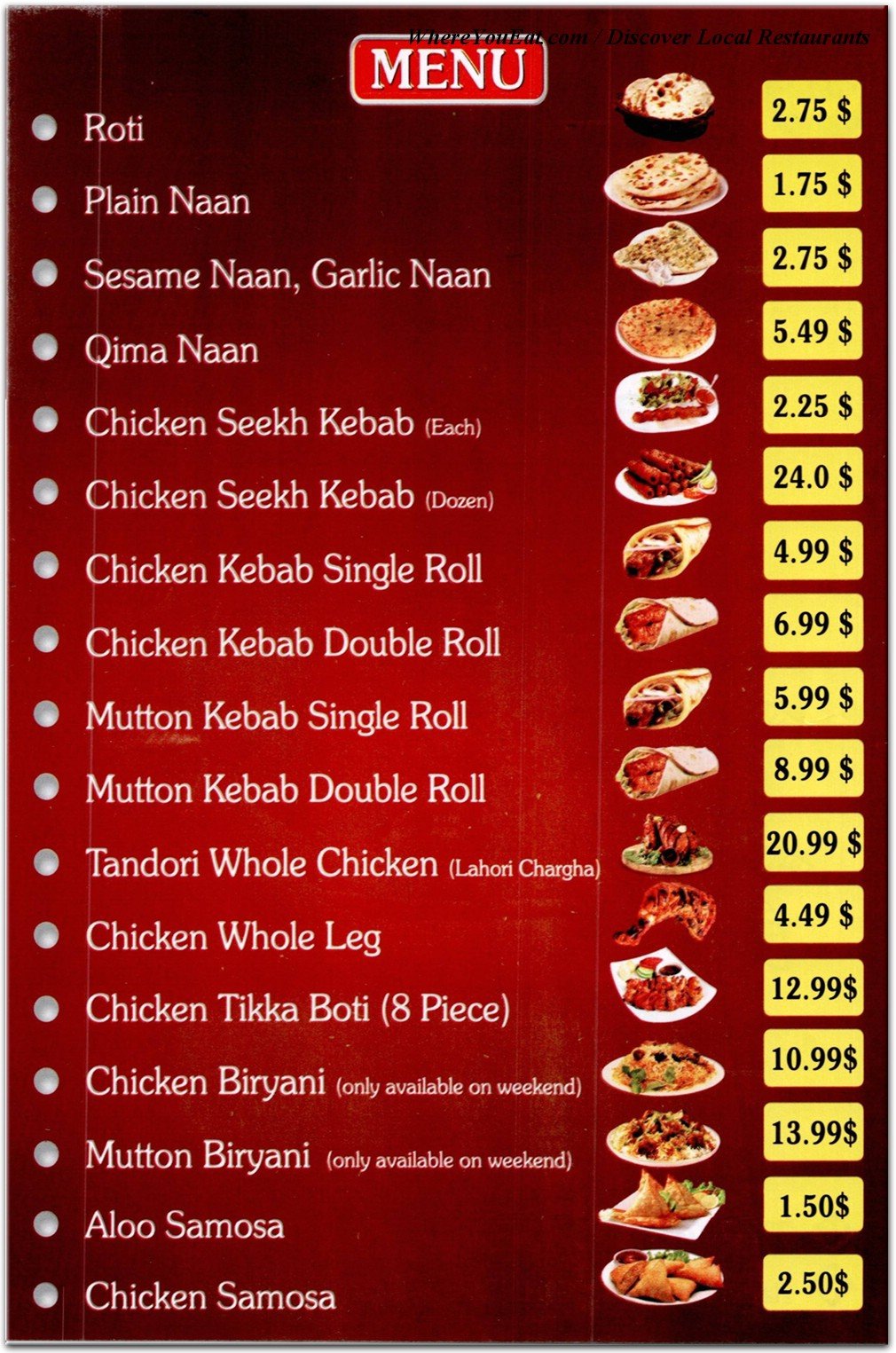 Kabab Menu Javascript Raavi Naan Kabab in Central Jersey