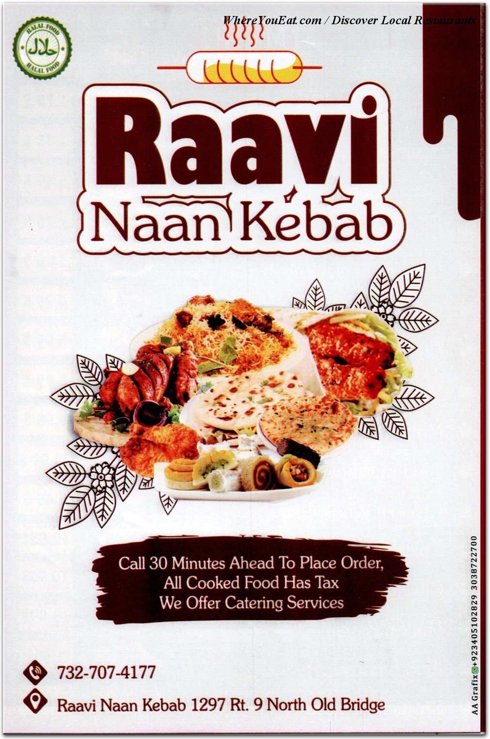 Kabab Menu Javascript Raavi Naan Kabab in Central Jersey